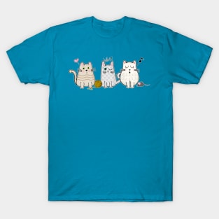 Three Cats Best Friends T-Shirt